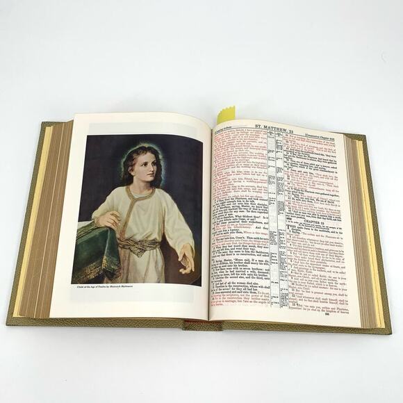 Copyright 1971 Ornate Holy Bible King James Master Reference Heirloom Edition - Picture 11 of 16